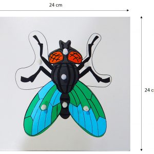 แผ่นต่อภาพรูปแมลงวัน (Fly Puzzle) - Image 4