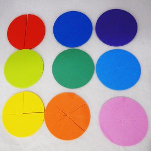 ชุดกระดานเรขาคณิตพร้อมเศษส่วนวงกลม EVA (Fraction - Geoboard) - Image 8