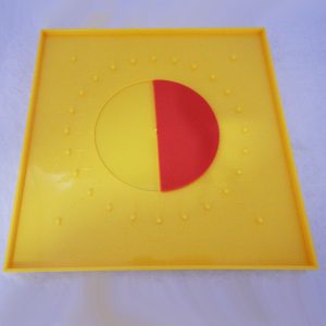 ชุดกระดานเรขาคณิตพร้อมเศษส่วนวงกลม EVA (Fraction - Geoboard) - Image 4