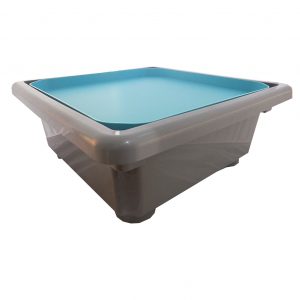 ชุดถาดกิจกรรมสร้างสรรค์สีเทา - ฟ้า พร้อมขาตั้งมีล้อเลื่อนสูง  58 cm (Fun2 Play Activity Tray with Stand 58 cm  (Grey - Blue)) - Image 4