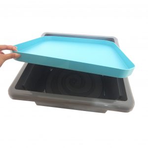 ชุดถาดกิจกรรมสร้างสรรค์สีเทา - ฟ้า พร้อมขาตั้งมีล้อเลื่อนสูง  58 cm (Fun2 Play Activity Tray with Stand 58 cm  (Grey - Blue)) - Image 5