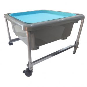 ชุดถาดกิจกรรมสร้างสรรค์สีเทา - ฟ้า พร้อมขาตั้งมีล้อเลื่อนสูง  58 cm (Fun2 Play Activity Tray with Stand 58 cm  (Grey - Blue)) - Image 6