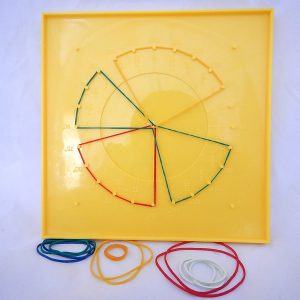 ชุดกระดานเรขาคณิตพร้อมเศษส่วนวงกลม EVA (Fraction - Geoboard) - Image 12