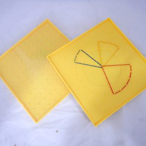 ชุดกระดานเรขาคณิตพร้อมเศษส่วนวงกลม EVA (Fraction - Geoboard) - Image 13
