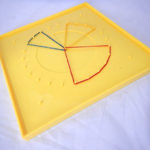 ชุดกระดานเรขาคณิตพร้อมเศษส่วนวงกลม EVA (Fraction - Geoboard) - Image 15