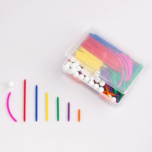 ชุดประกอบแบบรูปเรขาคณิตพร้อมใบกิจกรรม (Skeleton Geo Set) - Image 3