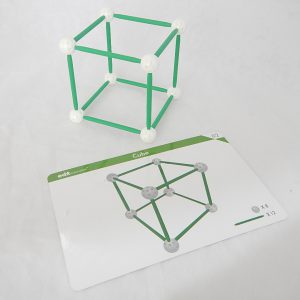 ชุดประกอบแบบรูปเรขาคณิตพร้อมใบกิจกรรม (Skeleton Geo Set) - Image 8