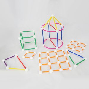 ชุดประกอบแบบรูปเรขาคณิตพร้อมใบกิจกรรม (Skeleton Geo Set) - Image 10