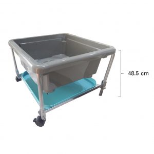 ชุดถาดกิจกรรมสร้างสรรค์สีเทา-ฟ้า พร้อมขาตั้งมีล้อเลื่อนสูง  48.5 cm (Fun2 Play Activity Tray with Stand 48.5 cm  (Grey - Blue)) - Image 10