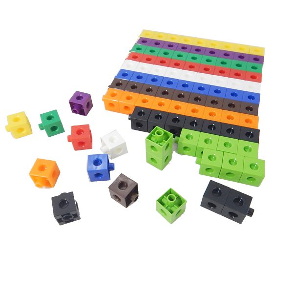 ชุดลูกบาศก์ตัวต่อ 2 cm พร้อมกระดานตัวต่อ (2CM Linking Cubes+2CM-Cube ...